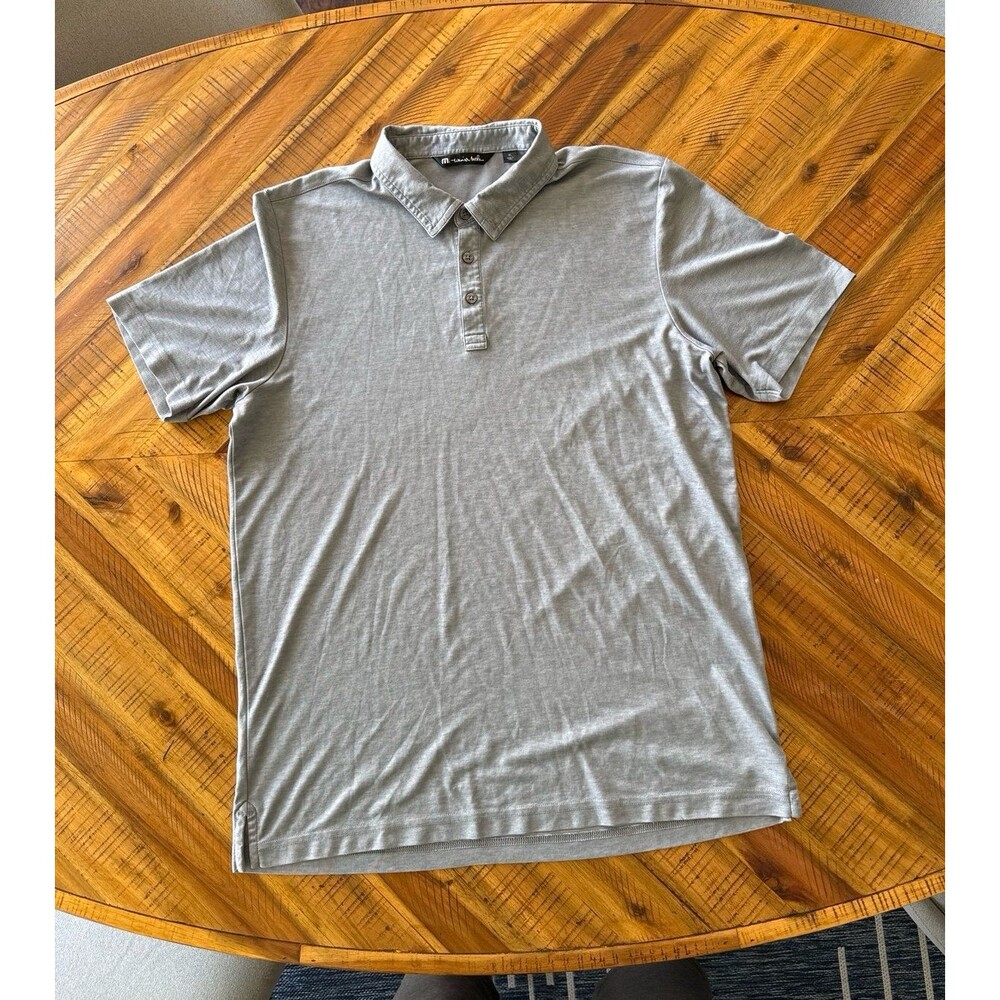 Travis Mathew Light Gray Polo Shirt
